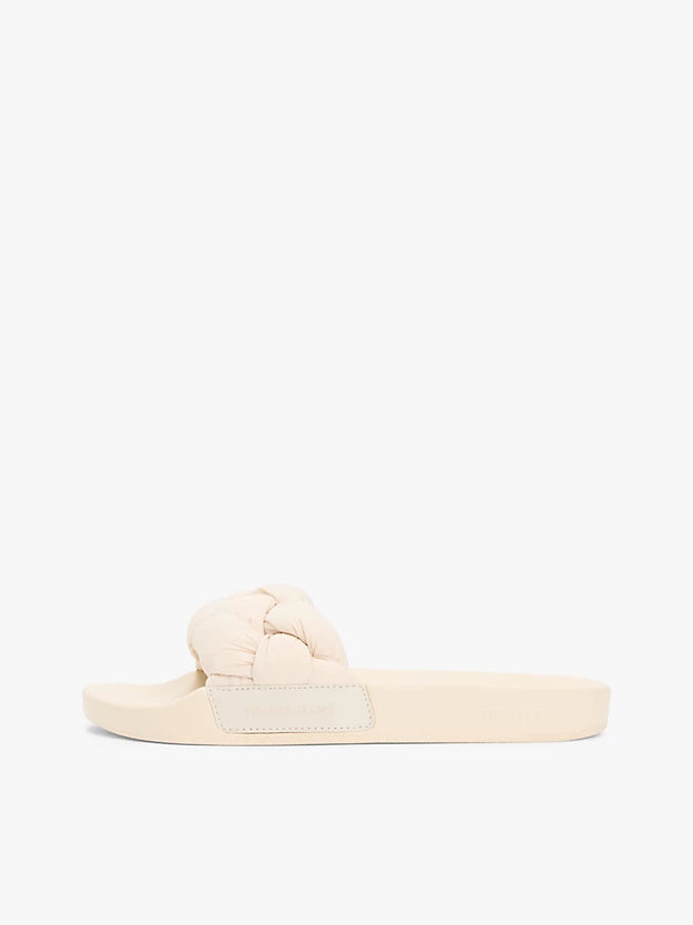 Embossed Braided Strap Slides