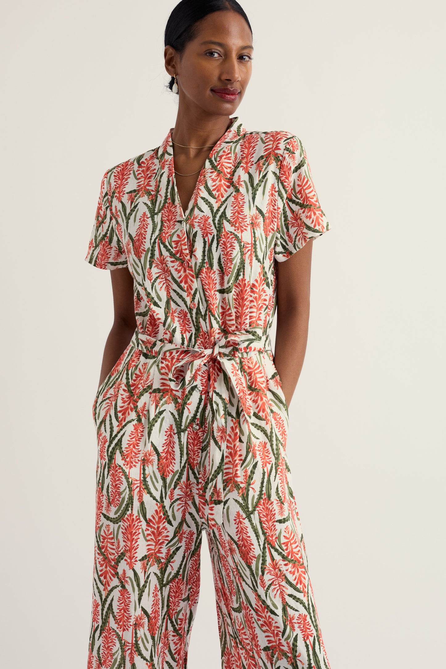 Treen Cove Linen Jumpsuit