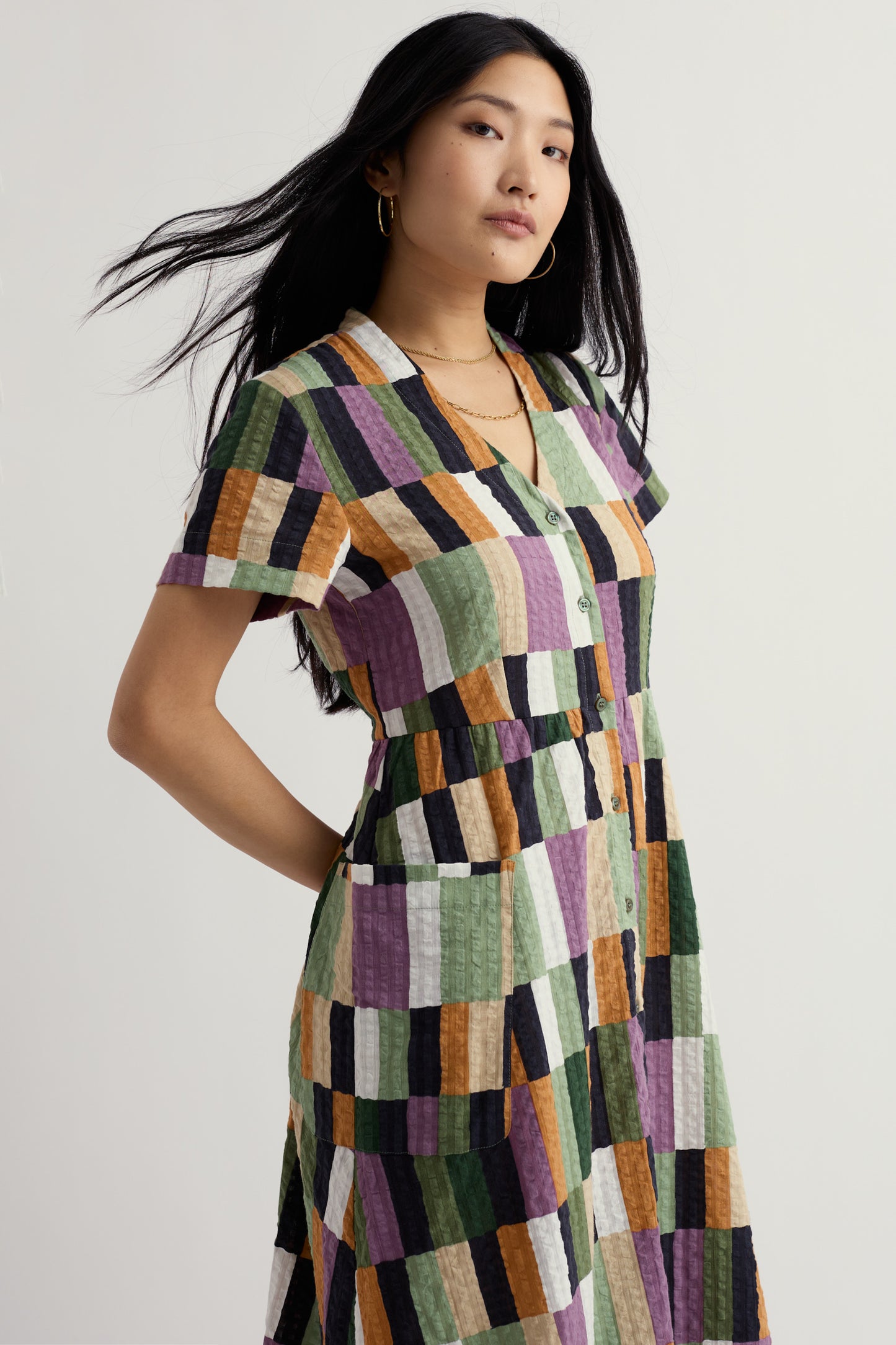 Abito midi stile camicia Fowen  