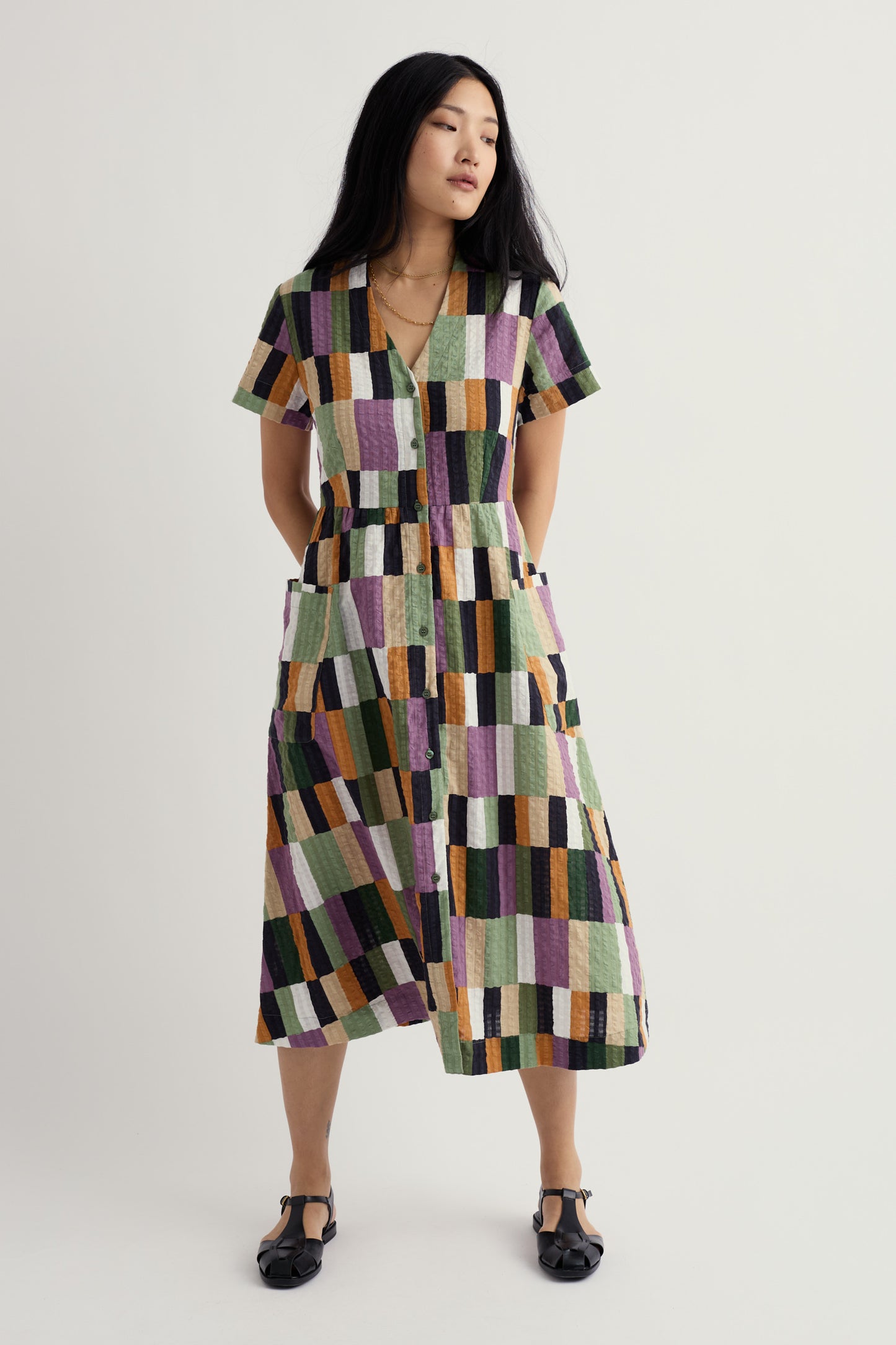 Abito midi stile camicia Fowen  