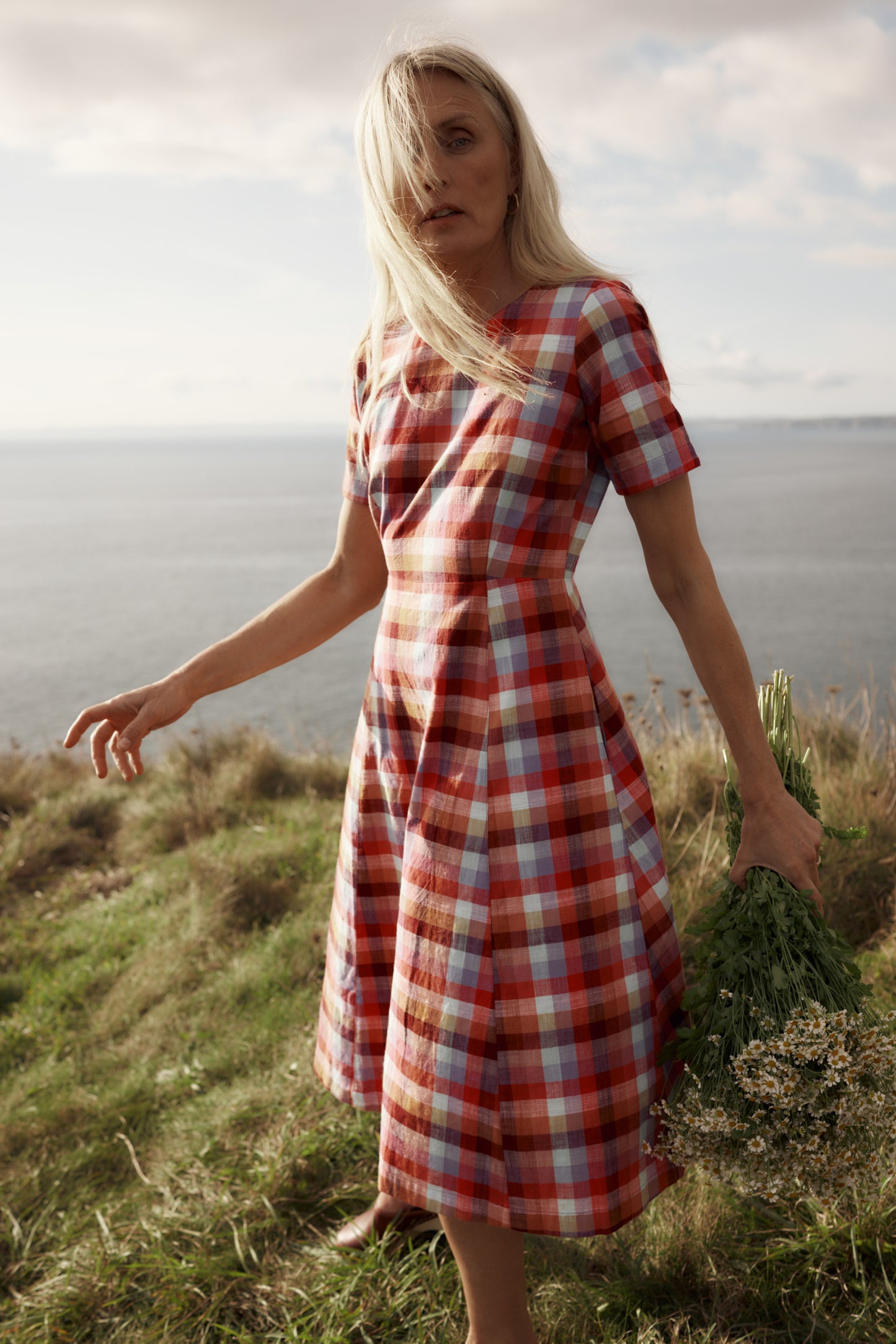 Robe midi en coton biologique Medlar Tree