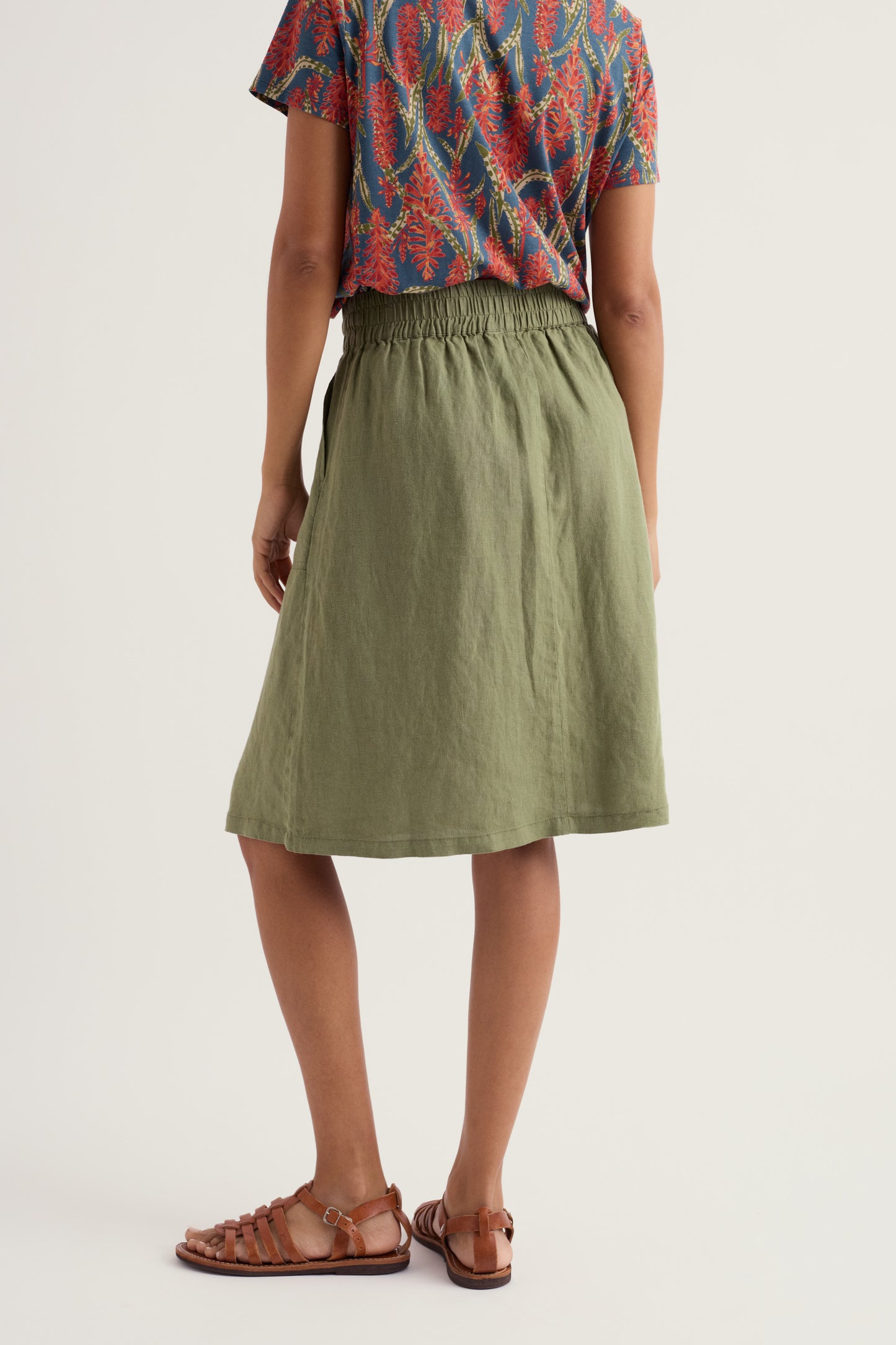 Pepper Moth Linen Skirt