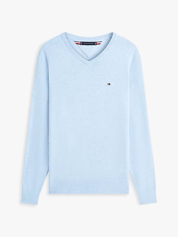 Flag Embroidery V-Neck Jumper