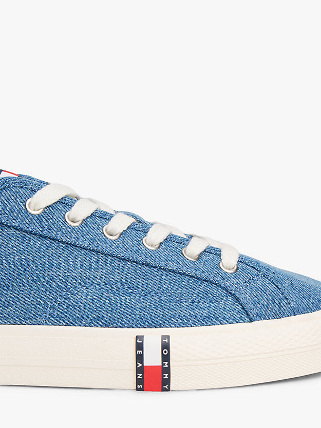 Archive Flag Stripe Washed Denim Trainers