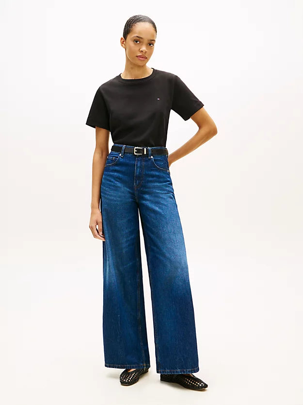 Boxy Interlock Knit T-Shirt