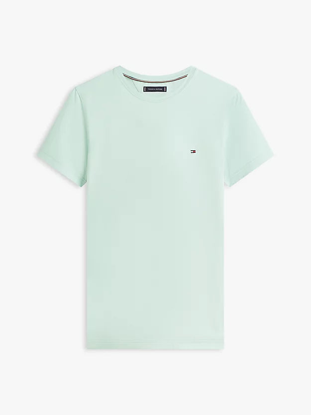 Flag Embroidery Slim Jersey T-Shirt