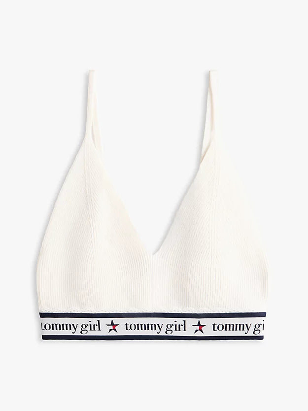 Girl Pure Wool Knit Bra Top