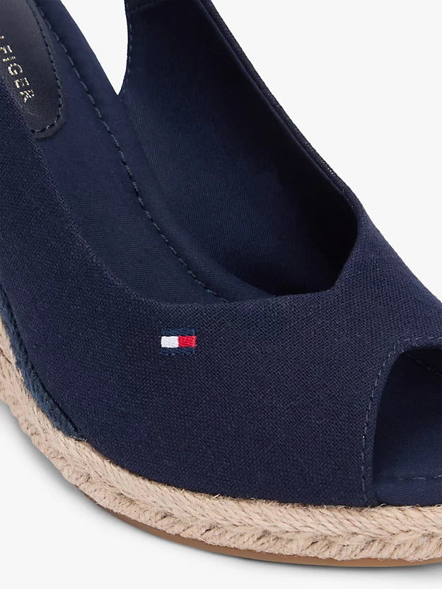 Hemp Slingback Wedge Espadrilles