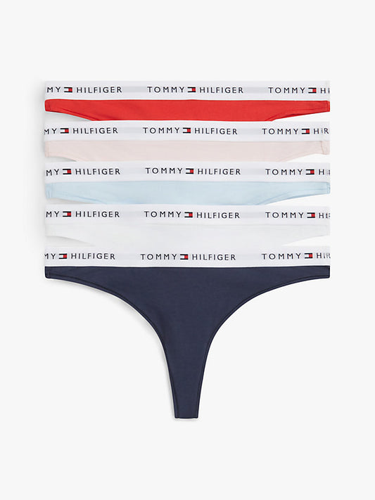 5-Pack Essential Repeat Logo Waistband Thongs