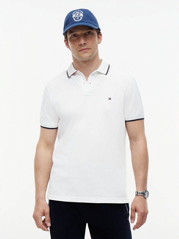 Regular Fit Tipped Pique Polo Shirt
