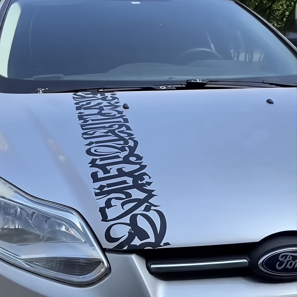 Autocollant gothique pour pare-brise
