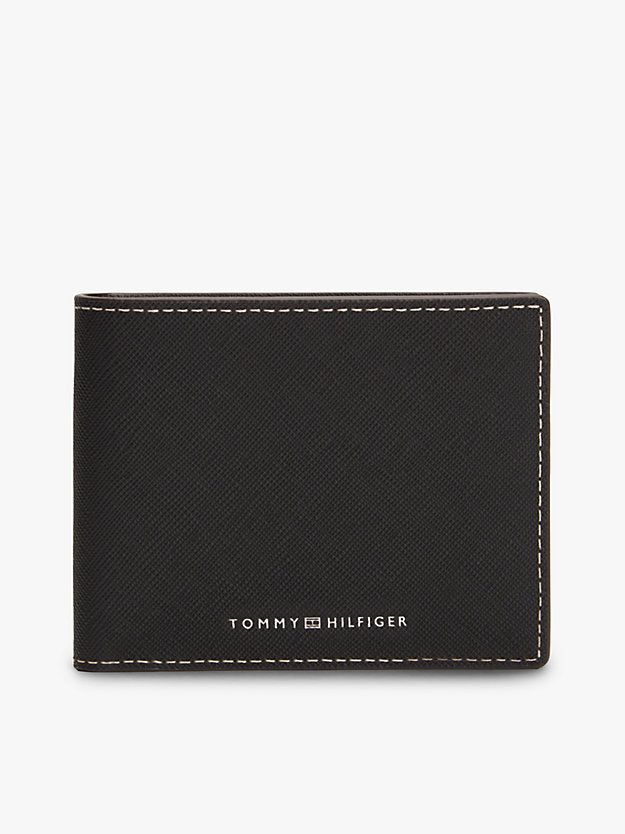 Leather Logo Bifold Credit Card Wallet