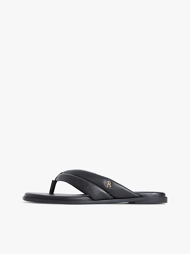 Leather Toe Post Flat Sandals