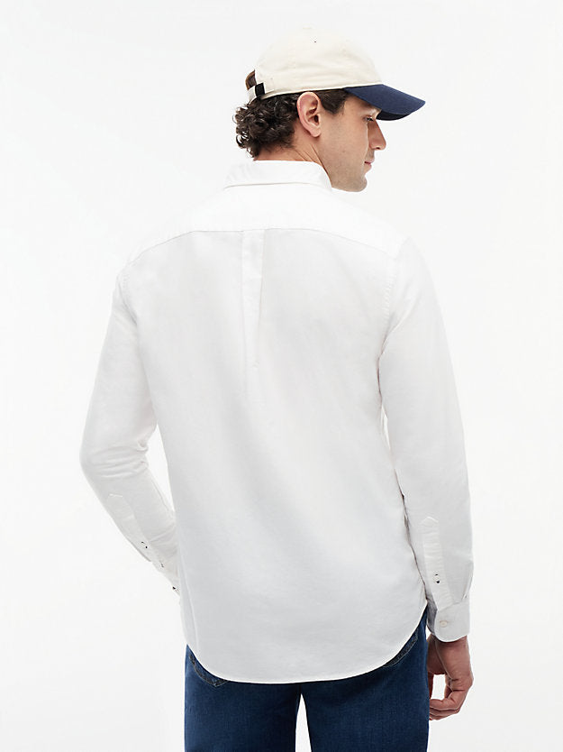 Regular Fit Flag Embroidery Oxford Shirt