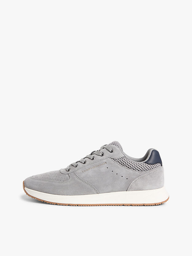 Suede Mixed Texture Fine Cleat Trainers