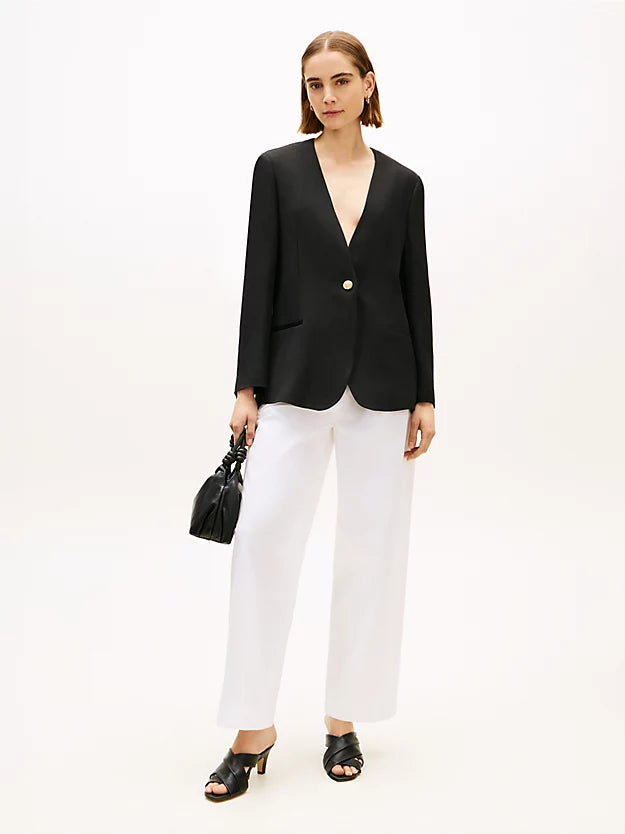 Leather Crossover Strap Heeled Mules