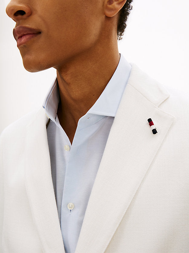 Regular Fit Twill Single Breasted Blazer