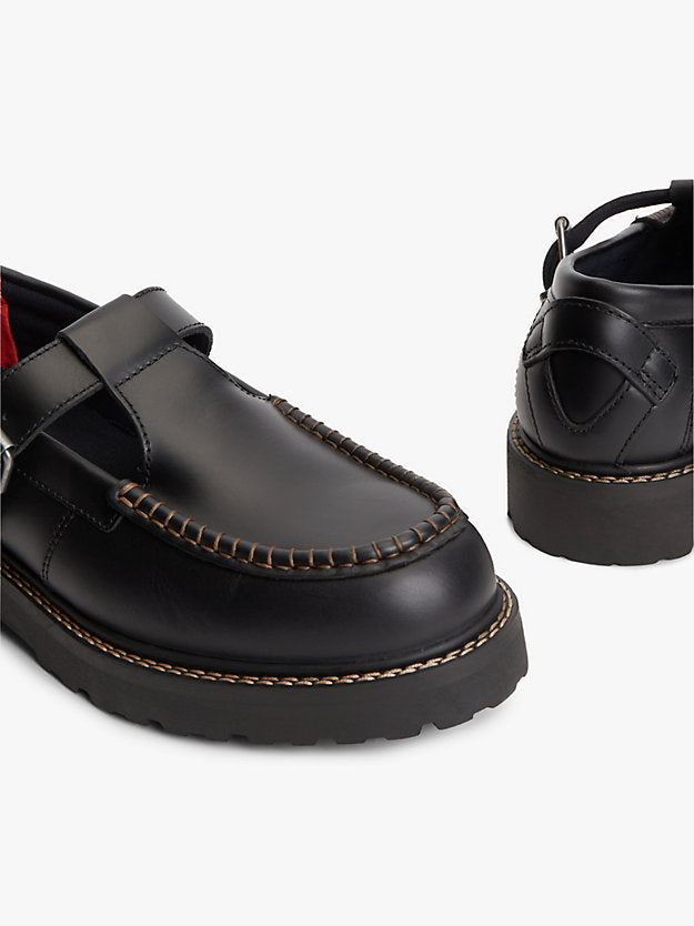 Archive Leather Cleat T-Bar Shoes