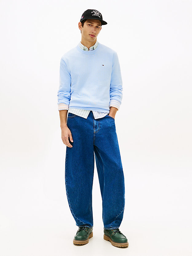Flag Embroidery Lightweight Slim Jumper