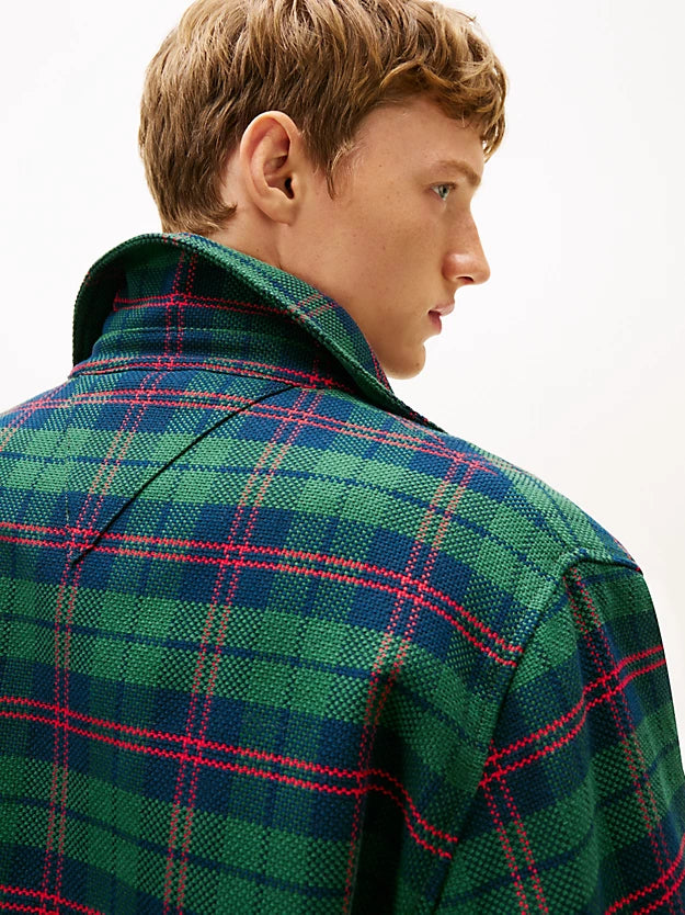 Girl Padded Tartan Oversized Ivy Jacket