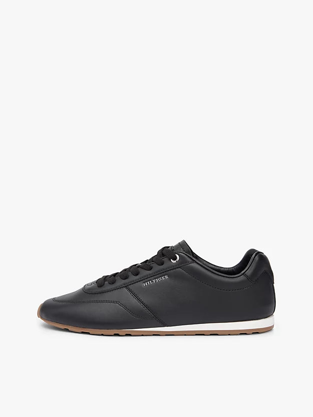 Low Profile Logo Leather Trainers