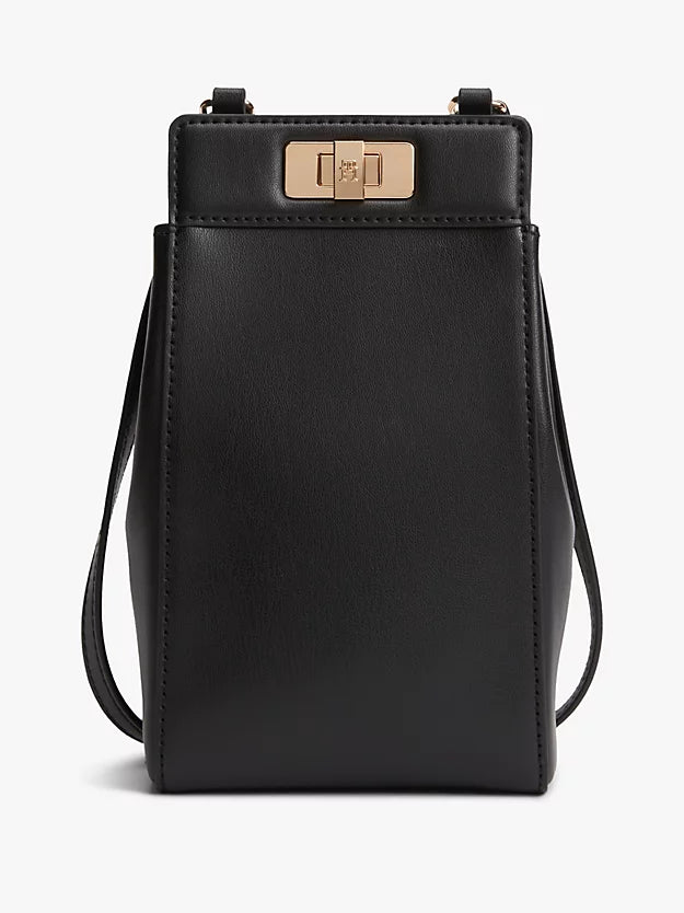 Modern Turn Lock Phone Pouch