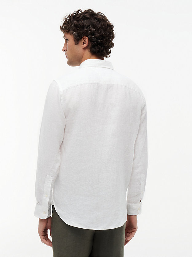 Regular Fit Washed Pure Linen Shirt