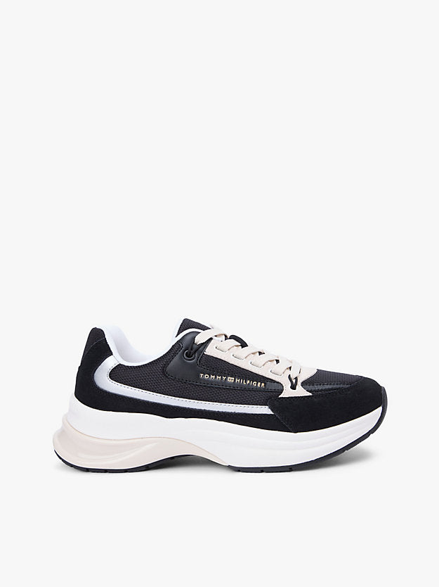 Suede Chunky Lace-Up Trainers