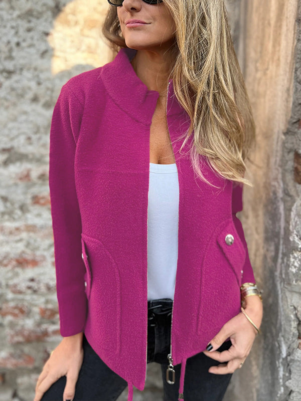 AUSVERKAUF🔥 Freizeitjacke mit Reißverschluss und Kordelzug