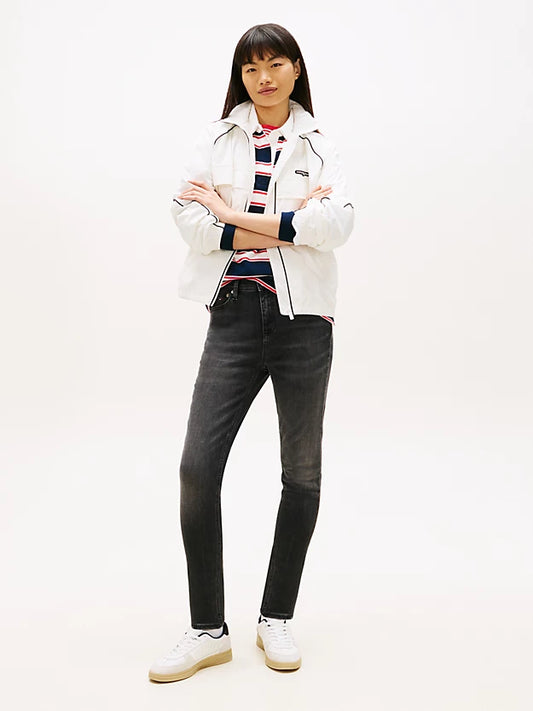 Nora Mid Rise Skinny Black Jeans