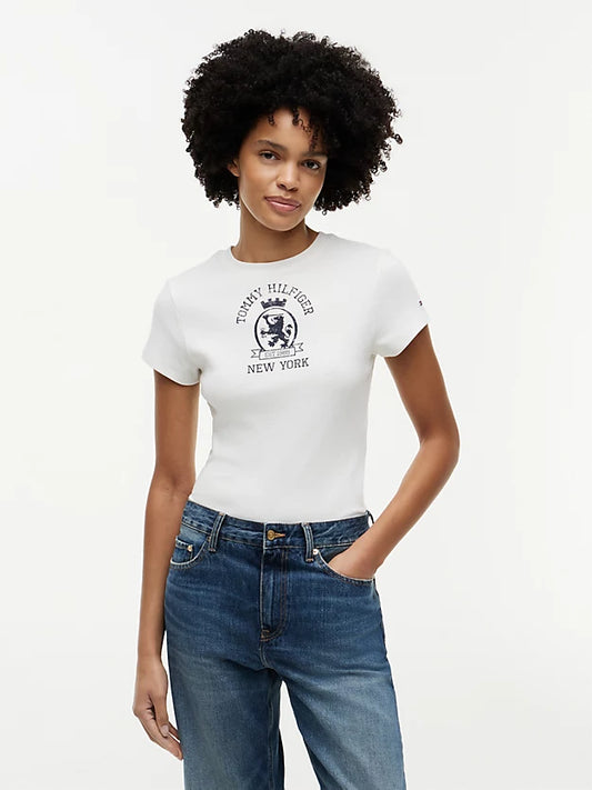 Washed Crest Slim T-Shirt