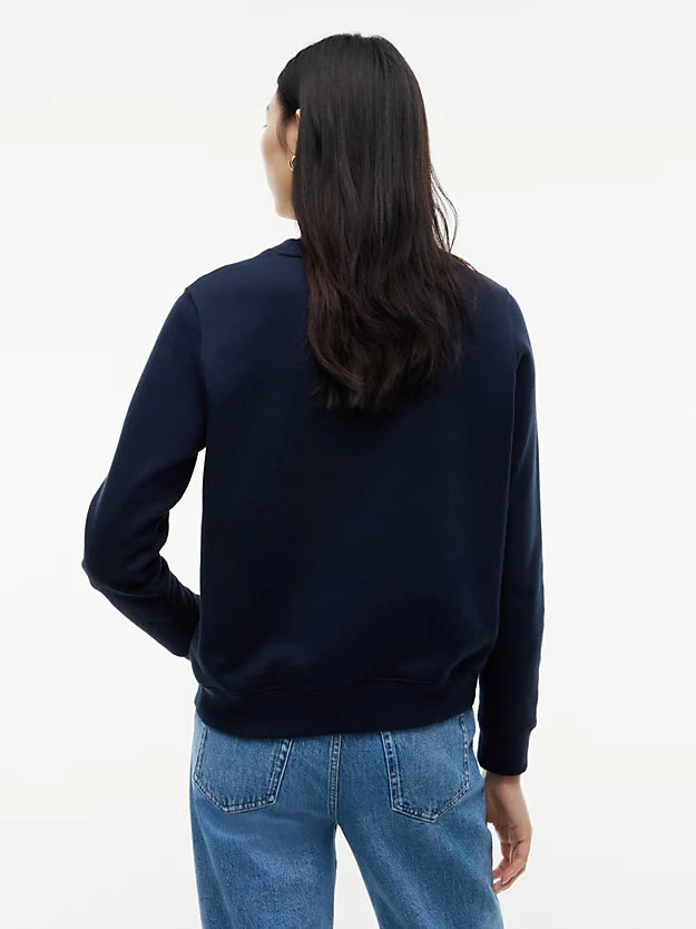 Flag Embroidery Brushed Fleece Sweatshirt