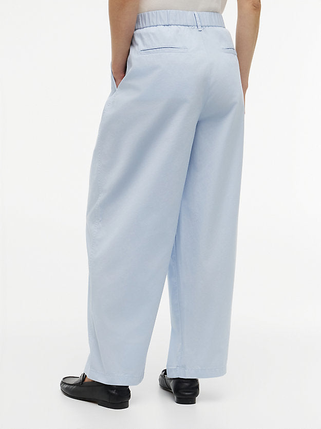 Washed Barrel Leg Chinos