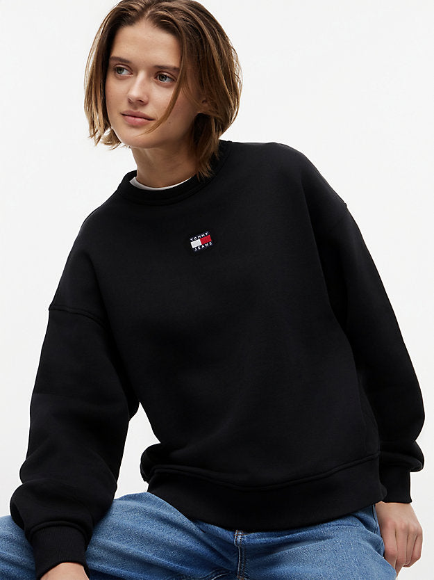 Badge Boxy Fleece Sweatshirt