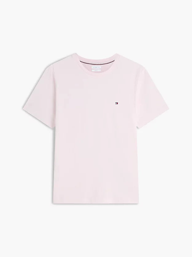 Flag Embroidery Jersey Crew Neck T-Shirt