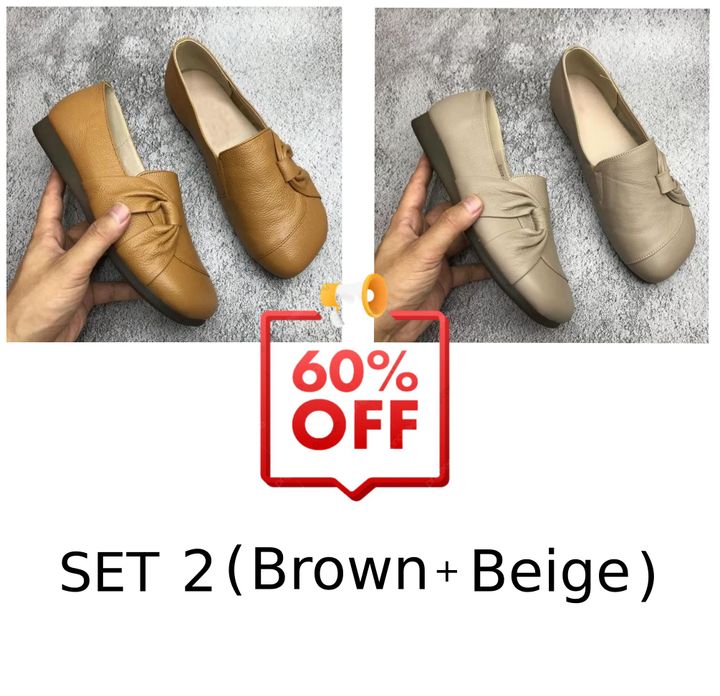 💖Dernier Jour de Promotion -60% - Chaussures souples antidérapantes en cuir pour femmes
